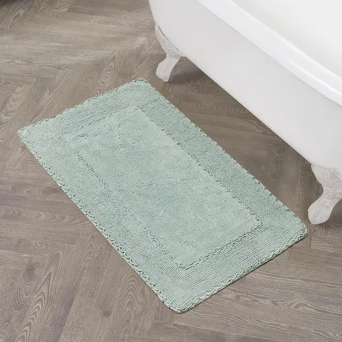 Miniatura 14 de Laura Ashley Ruffle tapete para baño de algodón de 17 x 24 pulgadas