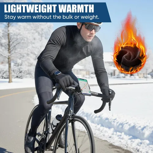 Miniatura 3 de Guantes térmicos antideslizantes e impermeables de invierno para hombres y mujeres, resistentes al viento, para clima frío, motociclismo, ciclismo