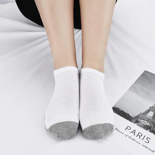 Miniatura 2 de BOOPH 12 pares de calcetines de tobillo para niños y niñas, de corte bajo, media amortiguación, calcetines atléticos