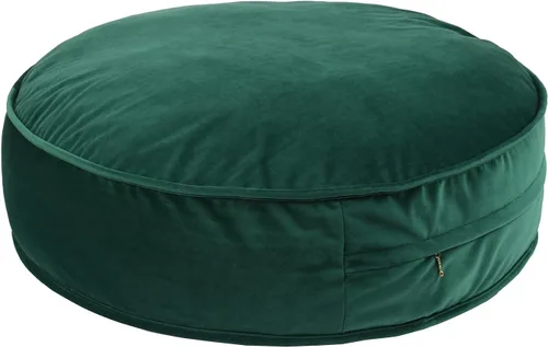 Miniatura 6 de Funda de Almohada de Suelo Redonda de Terciopelo Funda de Asiento Puf de Yoga Meditación Cojín de Felpa Decoración de Sala de Lectura Solo Funda
