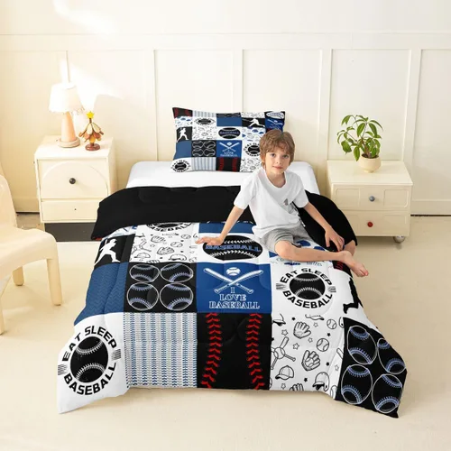 Miniatura 32 de Juego de edredón de caricaturas de autos para adolescentes, juego de ropa de cama de transporte urbano, ropa de cama para decoración del hogar