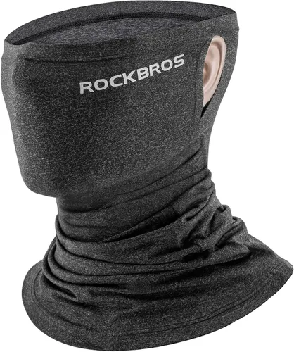 Miniatura 8 de ROCKBROS Polaina refrescante para el cuello, máscara facial, bufanda de pesca, cubierta facial para hombres y mujeres