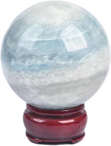 Miniatura 29 de JIC Gem Esfera de cristal de cuarzo Pietersite, bola de cristal decorativa azules y marrones dorados para meditación, decoraciones de mesa