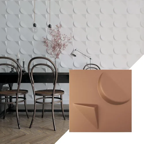 Miniatura 17 de Ekena Millwork WP12X12APWH 11 7/8 pulgadas de ancho x 11 7/8 pulgadas de alto Apollo EnduraWall Decorativo 3D Panel de pared cubre 0.98 pies