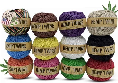 Miniatura 20 de Saver Set A - One Each of Natural 0.5 mm, 1 mm and 2 mm Plus one 1 mm Black - Strong String for DIY Crafts, Gift Wraps, Weddings and Outdoor Use - 4