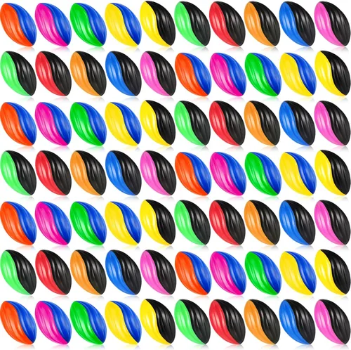 Jerify 12 Mini Balones de Fútbol Americano para Niños de Espuma en Espiral a Granel de 5 Pulgadas Suaves Pequeños Impermeables Pelota de Espuma para