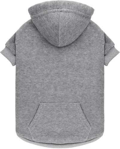 Miniatura 14 de Suéteres para perros grandes, suéter con capucha para perro de vellón cepillado suave sólido, ropa para mascotas, sudadera con capucha para mascotas