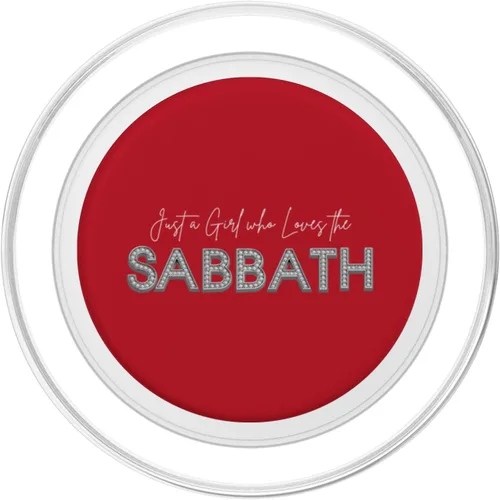Miniatura 2 de Just a Girl who Loves the Sabbath. 7th Day Sabbath Keeper PopSockets MagSafe PopGrip for iPhone
