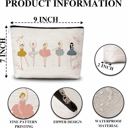 Miniatura 2 de ZIIUFRN Regalos de agradecimiento para mujeres, bolsa de maquillaje con cita inspiradora, bolsa de cosméticos de viaje para amigos, hermanas