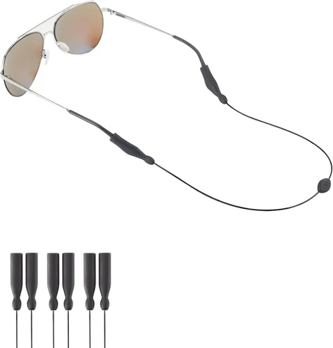 Correa para lentes – Correa para lentes de sol, retenedor de gafas, sin cola de alambre, correas para gafas, para hombres, mujeres y niños (3 3