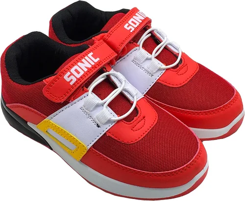 Miniatura 3 de Sonic The Hedgehog, Zapatillas bajas para niños y niñas, con luces intermitentes, color rojo, talla 9-4