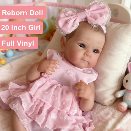 Miniatura 2 de OtardDolls Muñecas Bebé Reborn de 20 Pulgadas Muñecas de Recién Nacido Cuerpo Completo de Vinilo Suave de Aspecto Real Realistas que Parecen Reales