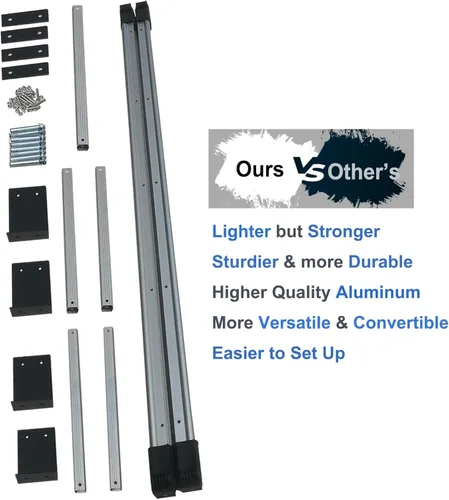Miniatura 5 de Escalera de sótano con 5 peldaños, 54 pulgadas de alto de aluminio para ventana, escalera de escape de incendios en ambientes húmedos con capacidad