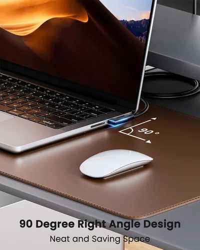 Miniatura 5 de Fasgear Cable USB4 de 40 Gbps USB C a USB C de 3.3 pies - Cable tipo C de 240 W de carga rápida, cables de pantalla HD compatibles con 8K @60Hz/4K
