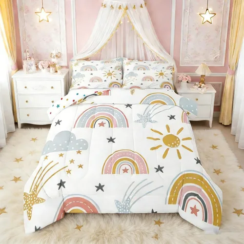 Miniatura 29 de Erosebridal - Juego de edredón con bandera estadounidense, juego de edredón de plumón tamaño individual para niños y adolescentes, juego de edredón