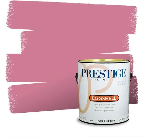 Miniatura 552 de Prestige Paints Pintura exterior e imprimación en uno, 1 galón, plano, coincidencia comparable de Valspar* Amber Rose*
