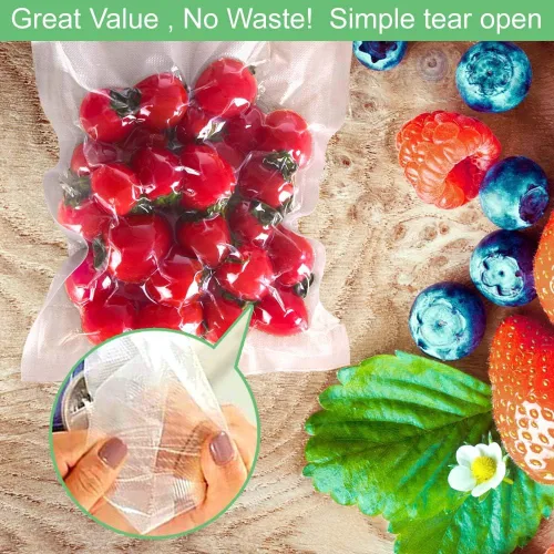 Miniatura 5 de O2frepak 200 bolsas selladoras al vacío, 100 unidades de cada tamaño de 8 x 12 pulgadas de cuarto de galón y 10 x 13 pulgadas, sin BPA, sellado al