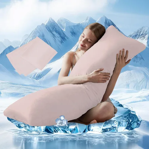 Miniatura 18 de DOWNCOOL Relleno de Almohada Grande para el Cuerpo - Almohada Transpirable de Cuerpo Completo para Personas que Duermen de Lado - Almohada de Cama