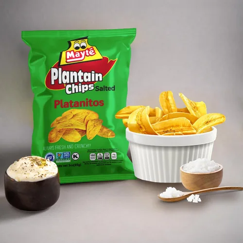 Miniatura 6 de Mayté Chips de plátano – Limón chile, 30 paquetes individuales (3 onzas cada uno) – Sin OMG, sin gluten, aperitivos saludables – Sin conservantes ni