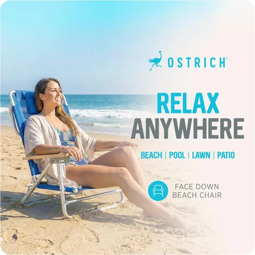 Miniatura 4 de Ostrich SBSC-1016B South Beach Silla de arena, azul