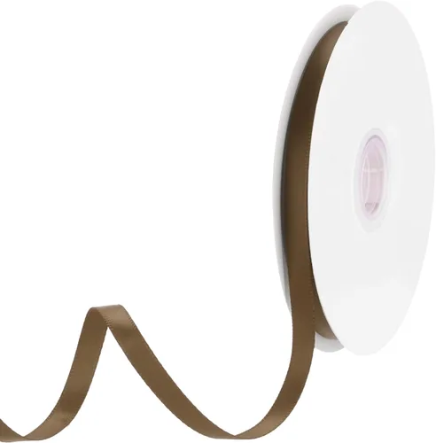 Miniatura 204 de MECCANIXITY Cinta de satén de 3/8 pulgadas de 50 yardas, de grogrén, de seda sólida, fina para ramo de boda, para regalo del día de San Valentín