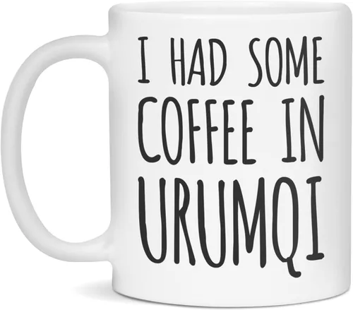 Miniatura 3 de I had some coffee in Urumqi Ceramic Coffee Mug, 15-Ounce White