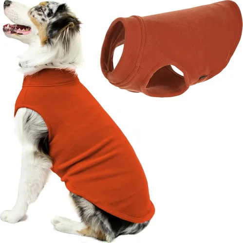 Miniatura 25 de Gooby - Chaleco de Vellón Elástico, Chaleco de Vellón Tipo Pullover Chaqueta Suéter para Perros, Azul Argyle, Extra Pequeño