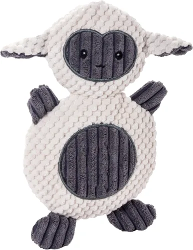 Miniatura 8 de Outward Hound de Charming Pet - Juguete de felpa para perro con conejo chillón sin relleno Tugs Bunny