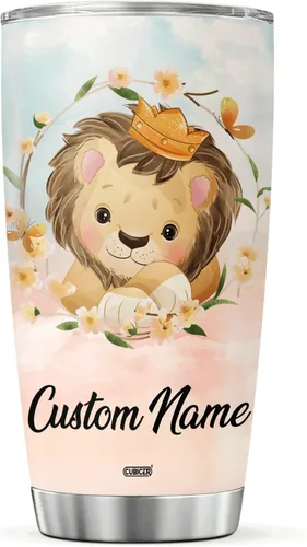 Miniatura 17 de CUBICER Vaso de café personalizado con diseño de oso y tapa aislada, regalos de Navidad para niños, mujeres y adultos, tazas de acero inoxidable