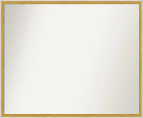 Miniatura 1005 de Amanti Art Espejo de baño blanco para sobre el fregadero, 32 x 45 pulgadas, espejo de tocador rectangular blanco esbelto, marco de madera moderno
