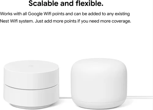 Miniatura 4 de Google WiFi AC1200 - Sistema WiFi de malla - Enrutador WiFi - Cobertura de 3000 pies cuadrados - Paquete de 2