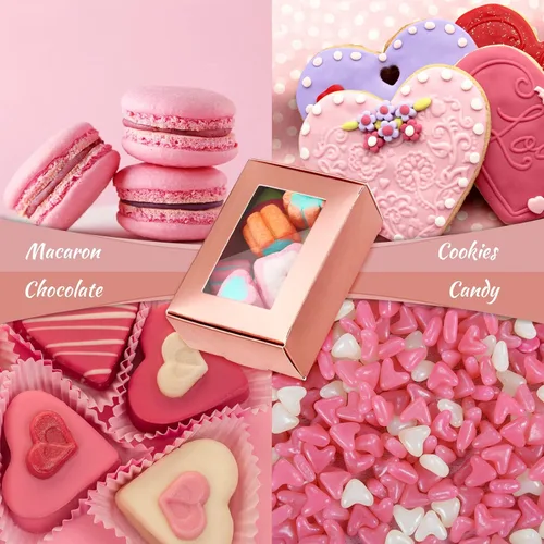 Miniatura 7 de Zonon 30 cajas de jabón para embalaje casero, mini cajas de papel kraft con ventana para panadería, dulces, jabón, embalaje de regalo