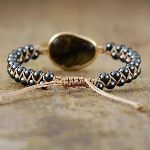 Miniatura 86 de ZOSOJONA - Pulseras bohemias hechas a mano de piedra natural, que dan vuelta, con cuentas de cristal de turquesa
