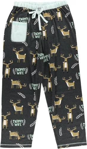 Miniatura 3 de Lazy One Pijamas para mujer lindos pantalones de pijama de alce y parte superior separados