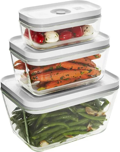Miniatura 25 de ZWILLING Fresh & Save Recipiente hermético de vidrio para almacenamiento de alimentos, contenedor de preparación de comidas, tamaño mediano