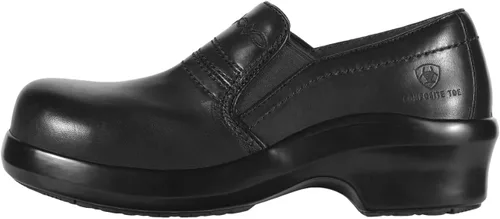 Miniatura 2 de Ariat Expert Safety Clog SD Composite Toe Shoe - Zuecos de trabajo de cuero negro para mujer