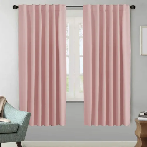 Miniatura 98 de H.VERSAILTEX Cortinas opacas con aislamiento térmico, paneles de tratamiento de ventana, cortinas opacas para oscurecer la habitación, cortinas Gris