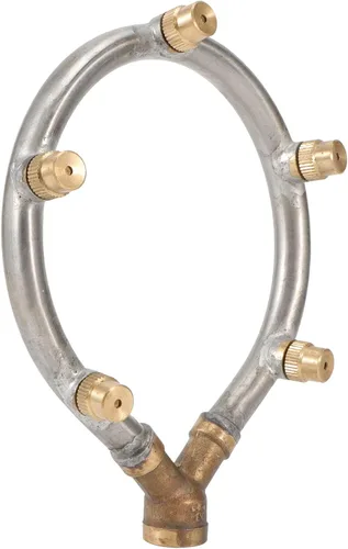 Miniatura 8 de Boquilla atomizadora, rosca hembra G1/4 pulgadas, 5 cabezales, riego circular ajustable, nebulización, para riego de jardín