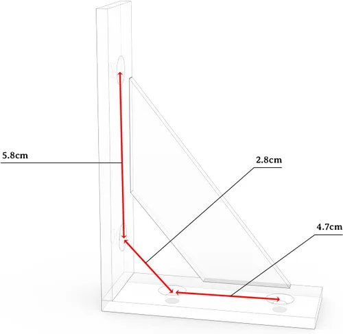 Miniatura 3 de SOGAL Soporte de estante pequeño, con 4 formas de montaje, soporte de estante montado en la pared, soportes de estante blancos de 3 x 4 pulgadas