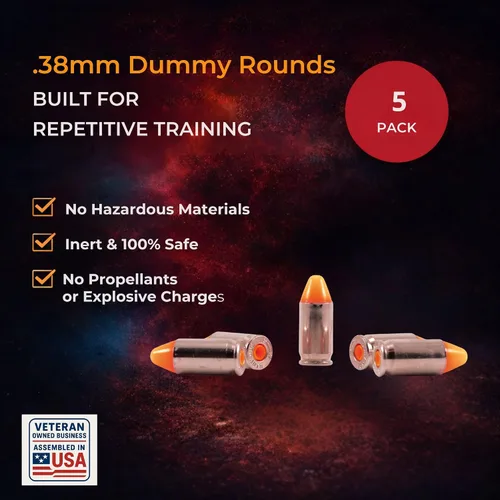Miniatura 5 de S.T. Action Pro .380 Cal Dummy Rounds – Rondas simuladas de entrenamiento de seguridad naranja, munición reutilizable para entrenamiento de fuego