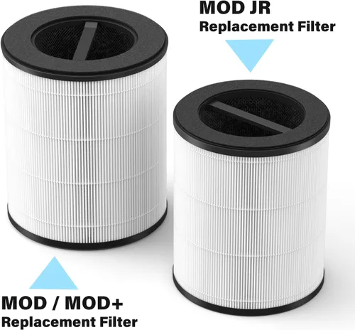 Miniatura 4 de Filtro de aire de repuesto compatible con purificador de aire Mod JR (solo se adapta a unidades con mango azul), reemplazo de filtro 3 en 1, 1