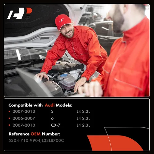 Miniatura 3 de A-Premium K0422-582 Kit completo de turbocompresor Turbo, con actuador de Wastegate y junta, compatible con Mazda 3 2007-2013, 6 2006-2007, CX-7