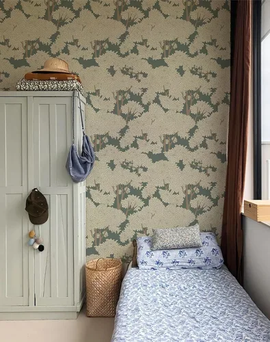 Miniatura 4 de Mural de Bosque para Despegar y Pegar - Papel Tapiz de Jungla, Papel Tapiz de Árbol para Despegar y Pegar, Vinilo Impermeable para Baño y Dormitorio