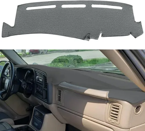 Miniatura 12 de Tapete de Cubierta del Tablero Compatible con GMC Sierra/Chevy Chevrolet Silverado 1999-2006 1500 2500 3500 HD, 2000-2006 GMC Yukon/Yukon XL/Chevy