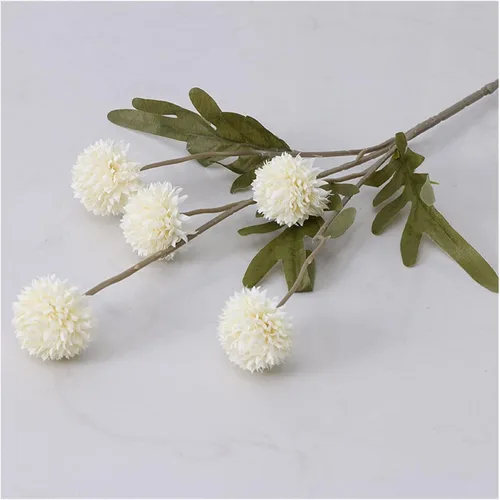 Miniatura 13 de Fake Flowers Dandelion Flower Ball Branch Silk Artificial Flowers Home Wedding Decor Flore Arrangement Accessaries Fake Flores Artificial Flowers