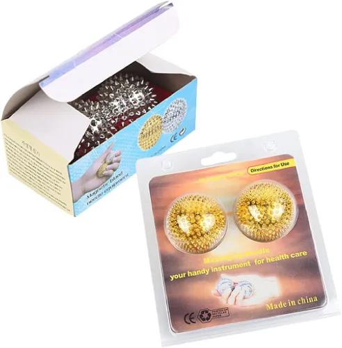 Miniatura 5 de Kavolet Masajeador de bola de acupresión masajeador activo con pinchos para mano, pie, cuello, espalda, hombro, cintura, punto de activación, acción