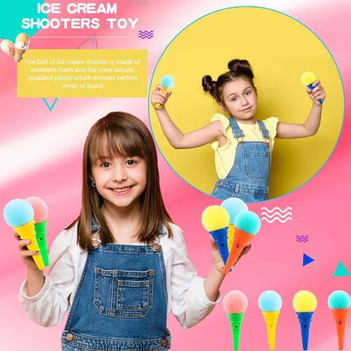 Miniatura 3 de 40 piezas de juguete de disparos de helado de 4 pulgadas de cono de helado de espuma de juguete para niños, regalos de fiesta de cumpleaños, premios