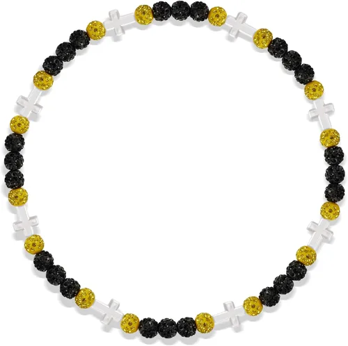 Miniatura 15 de Collar de béisbol con cuentas, cadena de cuerda deportiva ajustable con dije de cruz de béisbol, gran regalo de goteo de béisbol para jugadores