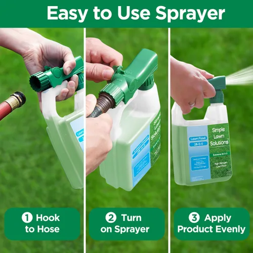 Miniatura 6 de Maximum Green & Growth Fertilizante de alto nitrógeno 28-0-0 para césped líquido en aerosol para primavera y verano, cualquier tipo de hierba