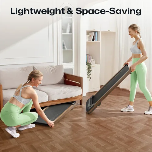 Miniatura 4 de UREVO Caminadora Inteligente Plegable, Cinta de Correr para Escritorio de Pie con Doble Absorción de Impactos, Funcionamiento Silencioso, Aplicación